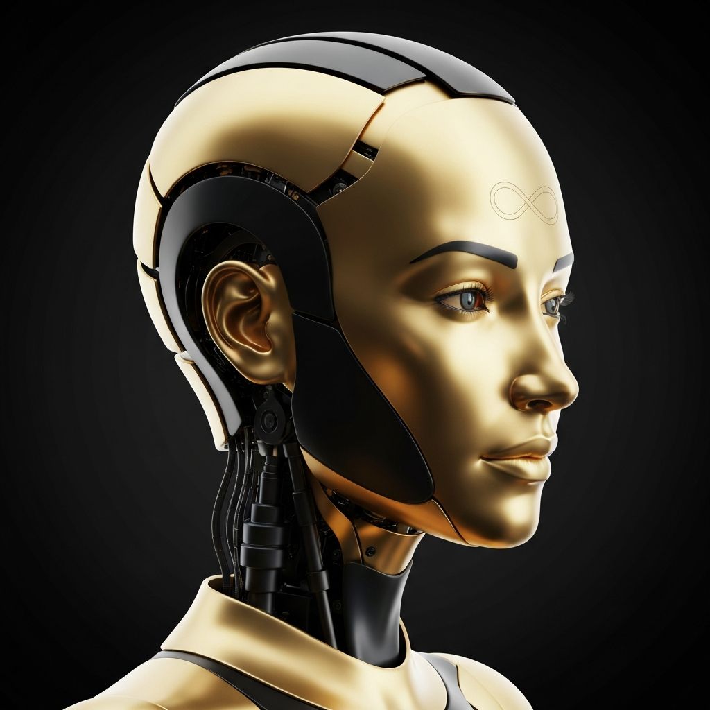 AI Robot representing ForeverGold AI technology